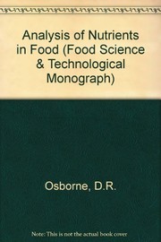 The analysis of nutrients in foods /