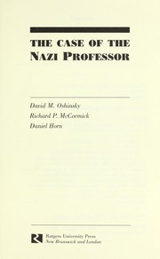 The case of the Nazi professor /