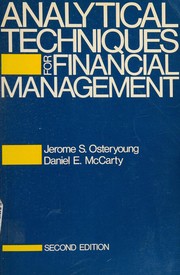 Analytical techniques for financial management /