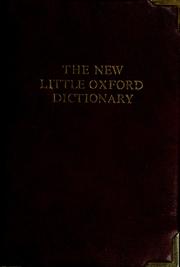 The little Oxford dictionary of current English /