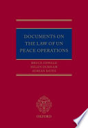 Documents on the law of UN peace operations /