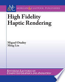 High fidelity haptic rendering /