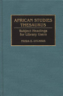 African studies thesaurus : subject headings for library users /