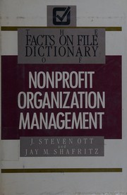 The Facts on File dictionary of nonprofit organization management /