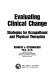 Evaluating clinical change : strategies for occupational and physical therapists /