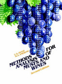Methods for analysis of musts and wines /