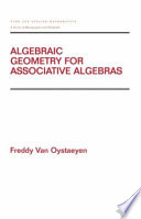 Algebraic geometry for associative algebras /