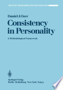 Consistency in Personality : A Methodological Framework /