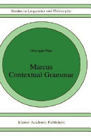 Marcus contextual grammars /