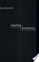 Meaning & memory : interviews with fourteen Jewish poets /