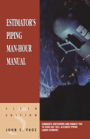 Estimator's piping man-hour manual /