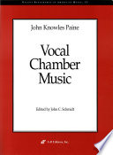 Vocal chamber music /