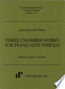 Three chamber works for piano and strings /