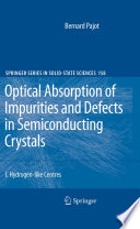 Optical absorption of impurities and defects in semiconducting crystals : hydrogen-like centres /