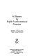 A glossary for English transformational grammar /