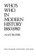 Who's who in modern history, 1860-1980 /