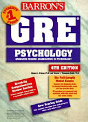 Barron's GRE psychology : graduate record examination in psychology /