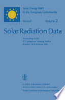 Solar Radiation Data : Proceedings of the EC Contractors' Meeting held in Brussels, 18-19 October 1982 /