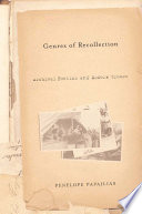 Genres of Recollection : Archival Poetics and Modern Greece /