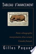 Tableau d'avancement : petite ethnographie interpretative d'un certain Canada français /