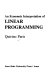 An economic interpretation of linear programming /