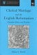 Clerical marriage and the English Reformation : precedent policy and practice /