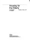 Housing for the elderly : the handbook for managers /