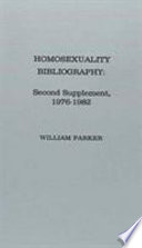 Homosexuality bibliography.