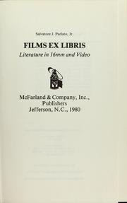 Films ex libris : literature in 16 mm and video /