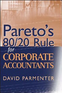 Pareto's 80/20 rule for corporate accountants /
