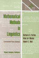 Mathematical methods in linguistics /