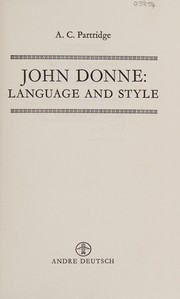John Donne, language and style /