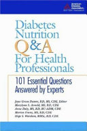 Diabetes nutrition Q & A for health professionals /