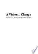 A vision for change : speeches and writings of AD Patel, 1929-1969 /