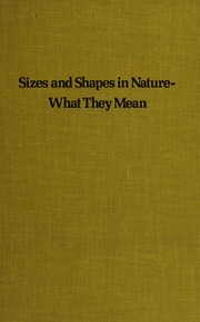 Sizes and shapes in nature--what they mean /