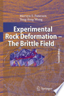 Experimental rock deformation : the brittle field /