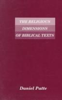 The Religious dimensions of biblical texts : Greimas's structural semiotics and biblical exegesis /
