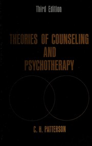 Theories of counseling and psychotherapy /