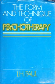 The form and technique of psychotherapy /