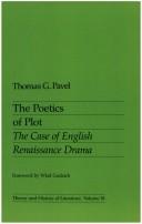 The poetics of plot : the case of English Renaissance drama /