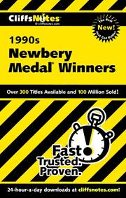 CliffsNotes the 1990s Newbery medal winners /