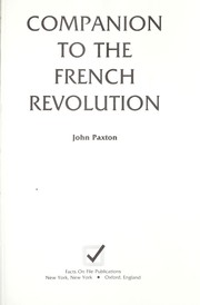 Companion to the French Revolution /