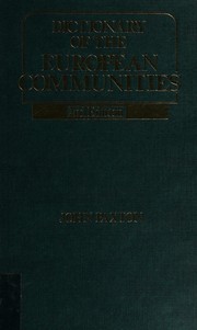 A dictionary of the European communities /