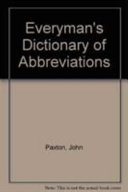 Everyman's dictionary of abbreviations /