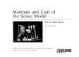 Materials and craft of the scenic model /
