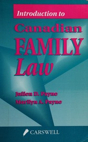 Introduction to Canadian family law /