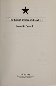 The Soviet Union and SALT /
