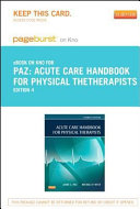 Acute care handbook for physical therapists /