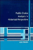 Public choice analysis in historical perspective /