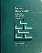 Strategic management : formulation, implementation, and control /